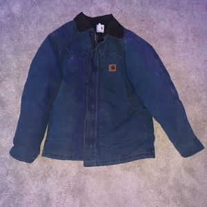 Navy vintage carhartt work jacket